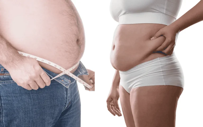 signs of visceral fat in men and women