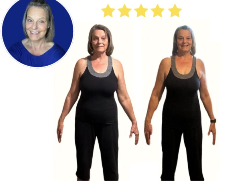 Cathy's weight loss transformation achieved with Phix.