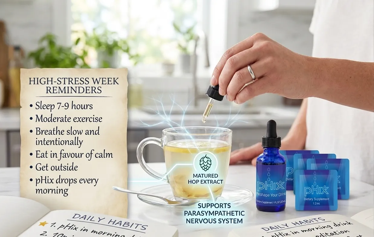 High Stress weeks reminders to lower cortisol levels